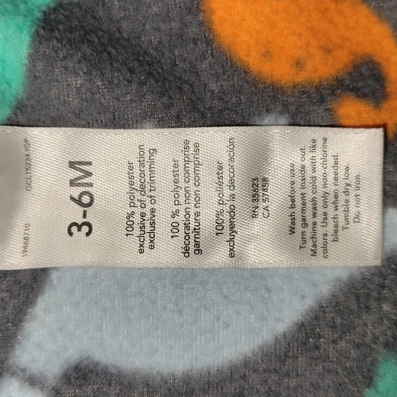 5/$25 Child Of Mine By Carter's Dinosaur Footies Size 3-6m - Picture 6 of 7